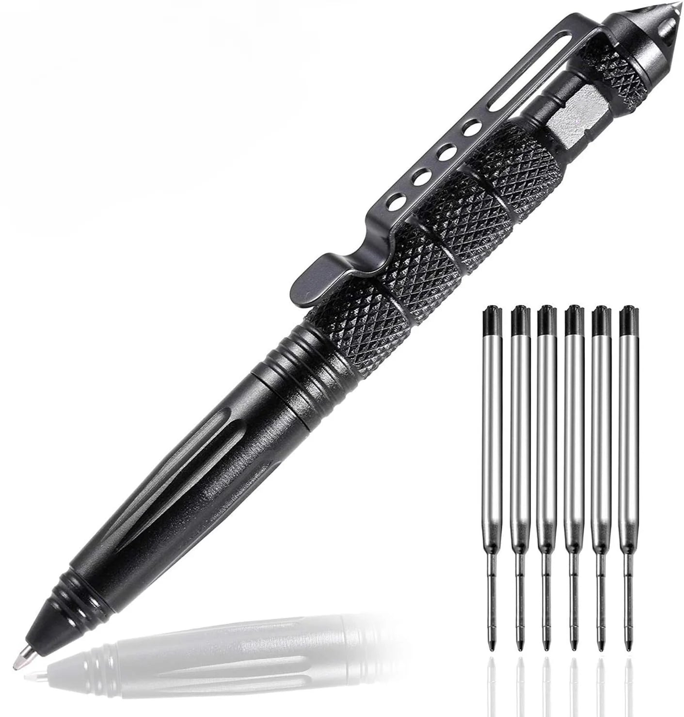 Military Tactical Pen, Professional Self Defense Pen, Emergency Glass Breaker Pen - Tungsten Steel, Writing Tool
