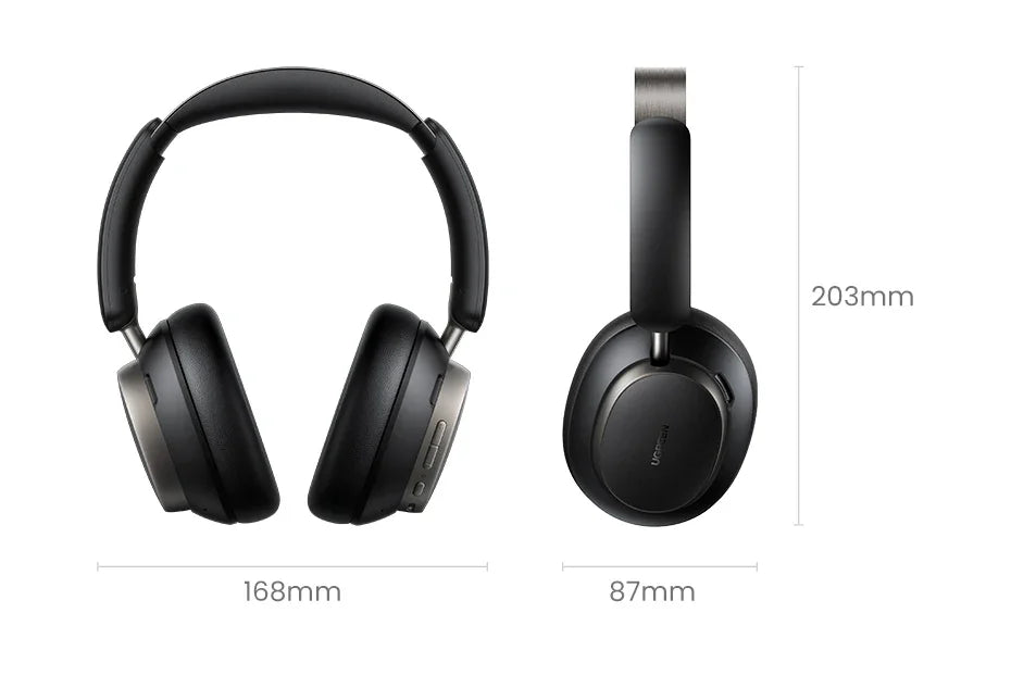 UGREEN Studio Pro 48dB ANC Wireless Headphones Over Ear Bluetooth Earphones Active Noise Cancellation Hi-Res LDAC 120h Playtime