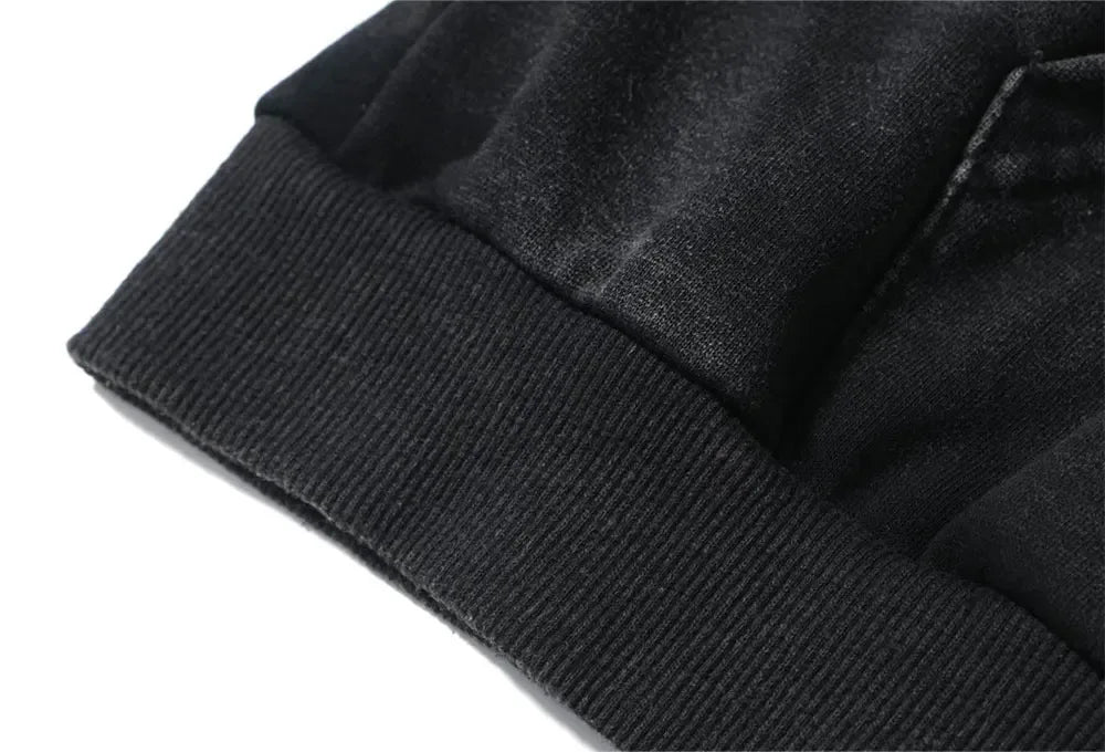 Tactical Duck Soldier Graphic Vintage Washed Hoodie Men'S Streetwear Loose Casual Hooded Sweatshirt Military Style Fashion Top