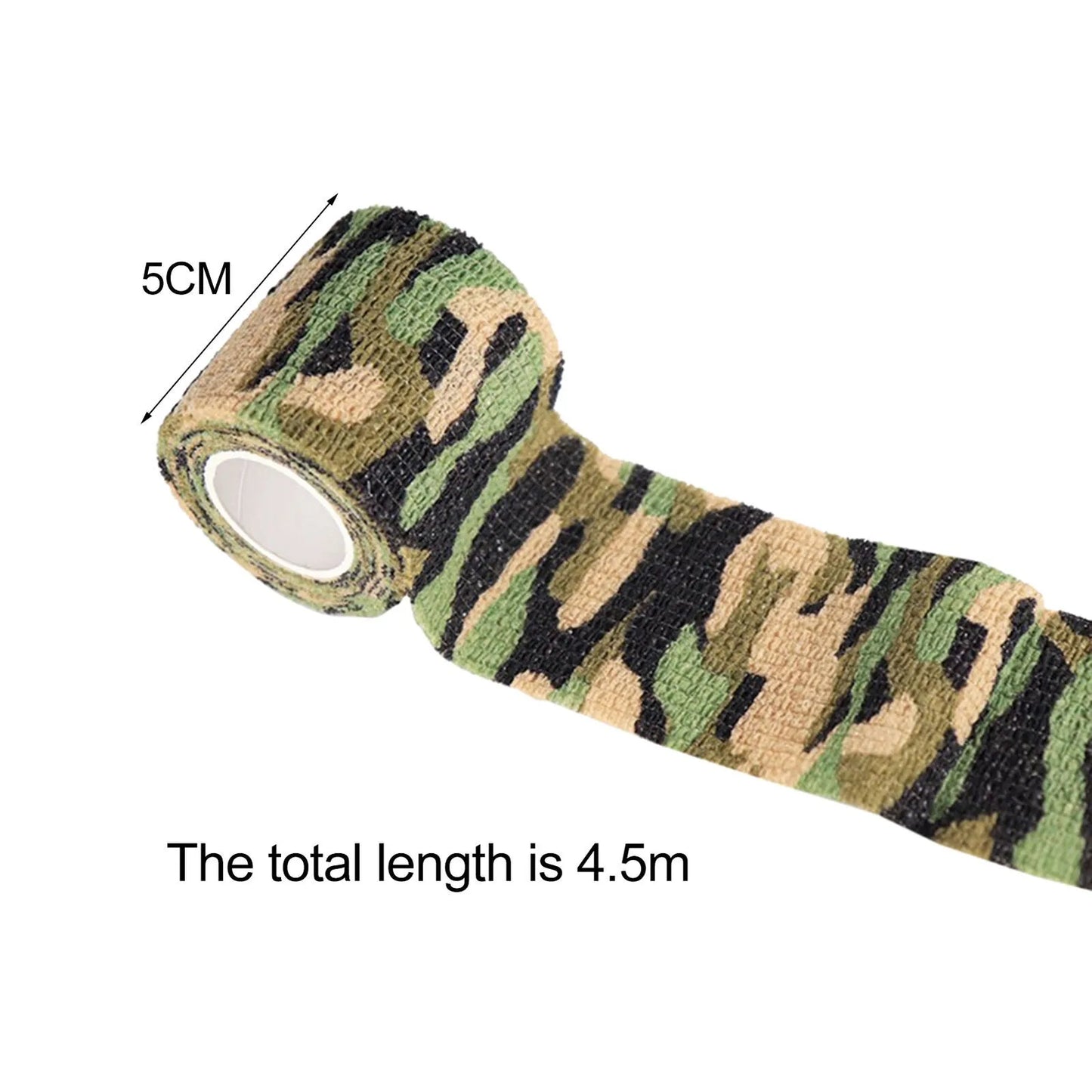 Hand Tool Camo Form Reusable Self Cling Camo Hunting Rifle Provide Insulation Fabric Tape Wrap Polyester Camouflage Equipment