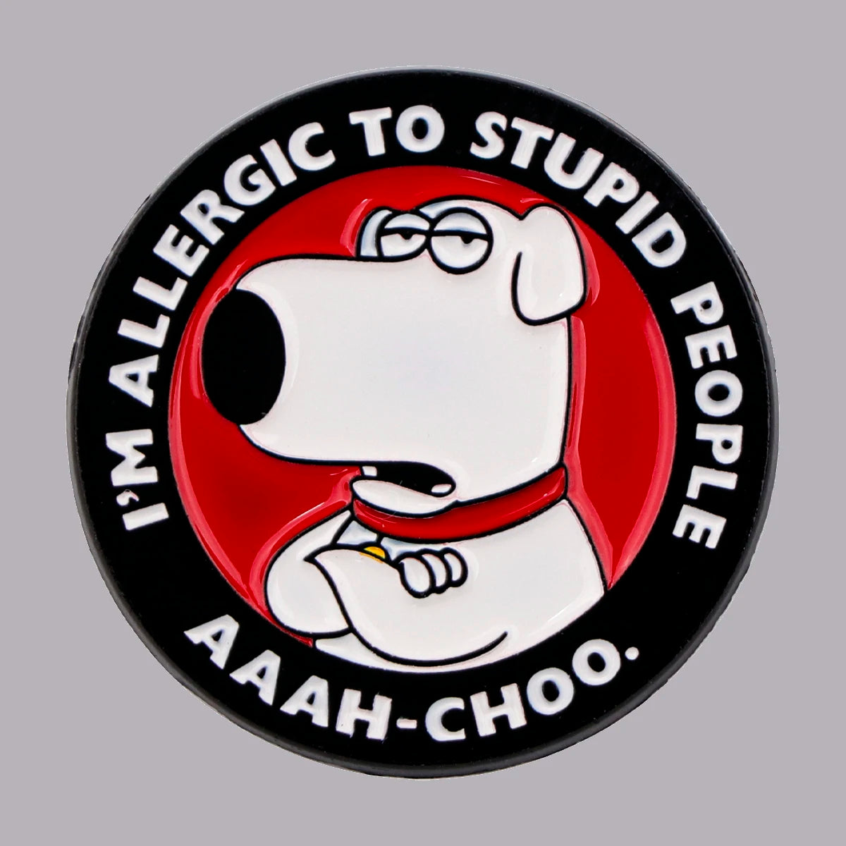 Cartoon Dog Enamel Pin Humorous Quotes Brooch Pines Lapel Pins Badge on Backpack Costume Accessories Funny Jewelry Friends Gift