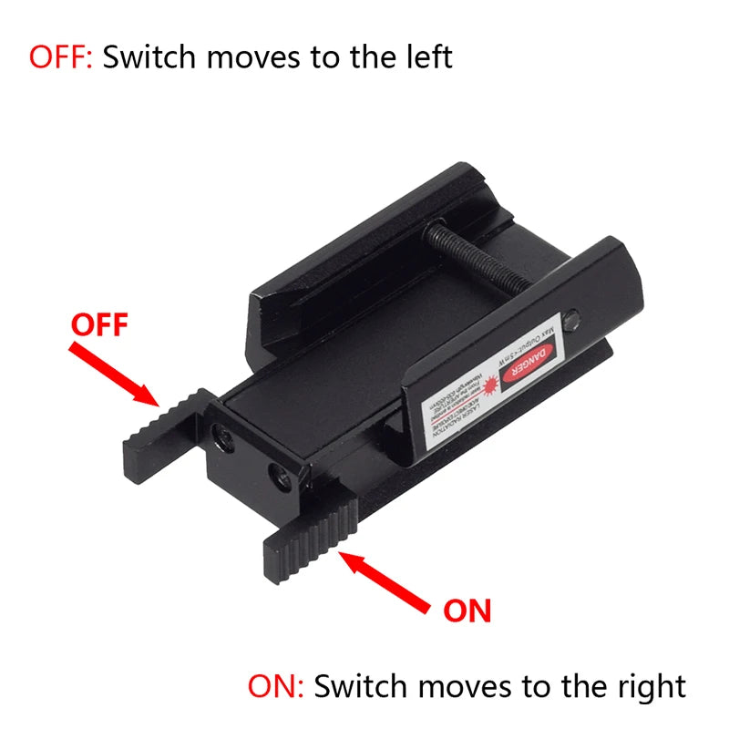 Tactical Handgun Red Dot Green Laser Pointer Sight Rifle 11mm 20mm Picatinny Rail For G17 19 Hunting Pistol Sighter