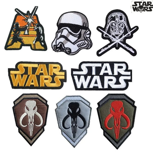 Star Wars Mandalorian Jedi Knight Badge Anime Cartoon Embroidery Fashion Velcro Tactical Clothing Patch Accessories Gift