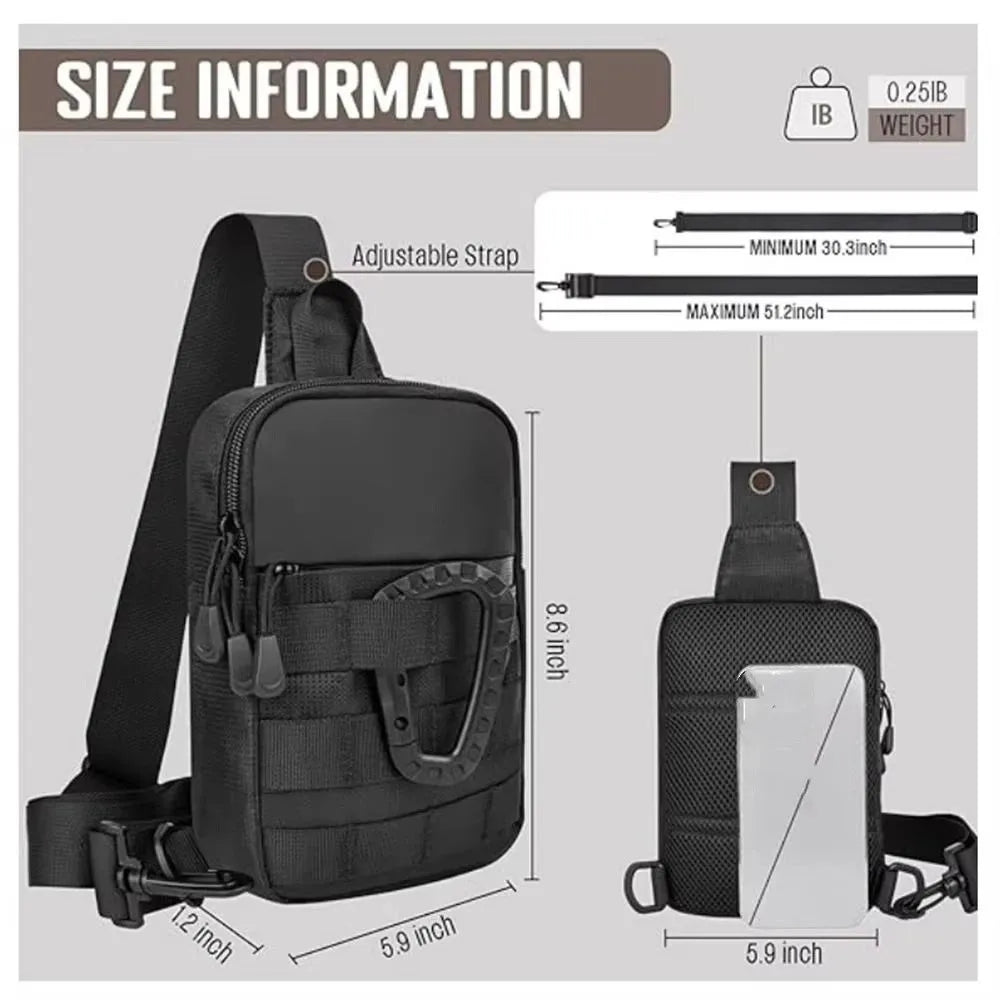 Adjustable Sports Vest Bag Water Resistant Multi-functional Outdoor Chest Bag Lightweight Oxford Cloth Running Vest Bag Women