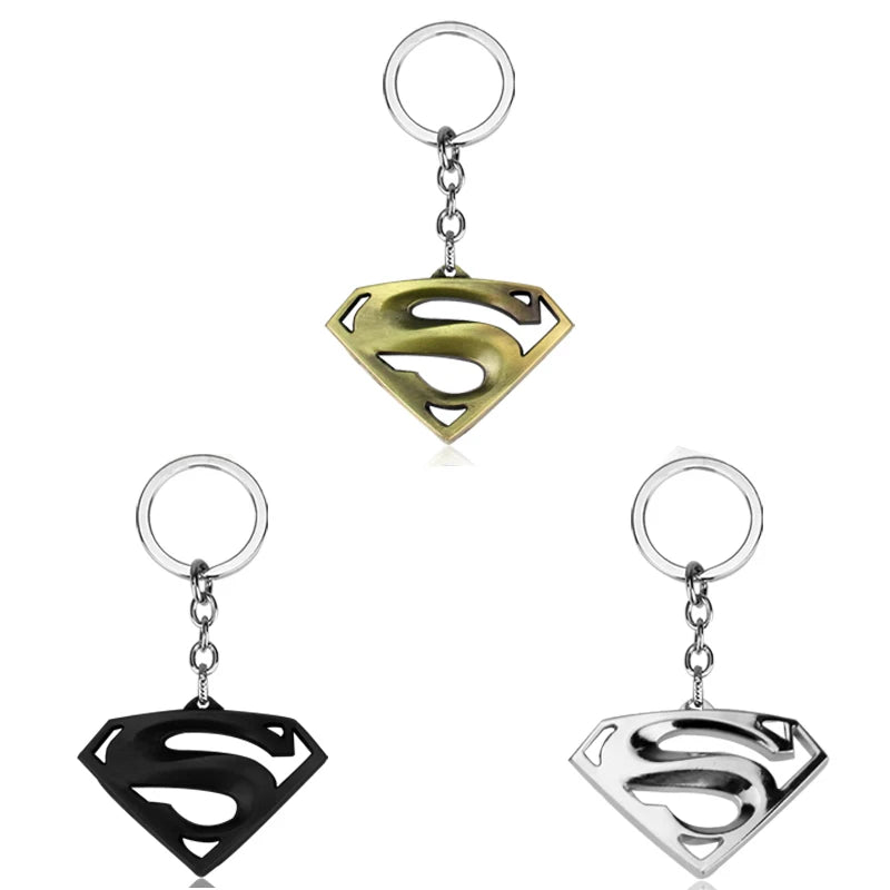 Marvel Superman keychain Cartoon Comics Avengers League Super Hero Backpack Pendant Children's Toys