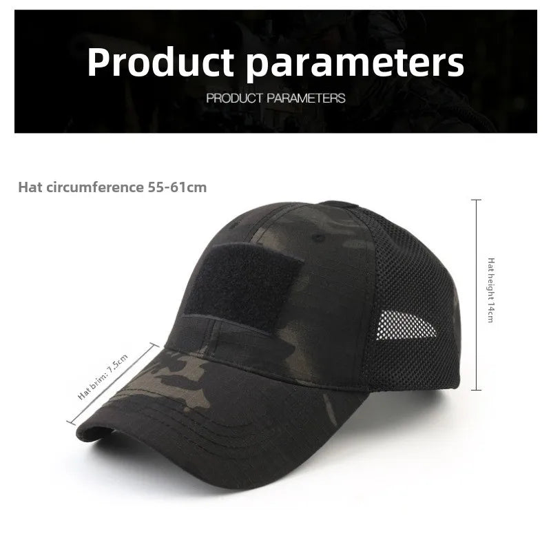 Outdoor Multicam Camouflage Adjustable Cap Mesh Tactical Military Army Airsoft Fishing Hunting Hiking Basketball Snapback Hat