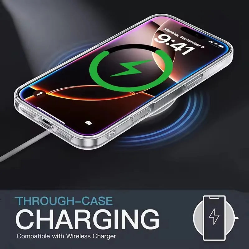 Clear Phone Case For iPhone 17 15 14 11 12 13 16 Pro Max Soft TPU Ultra-thin Back Cover Case For iPhone Air XR X XS 16 15 Plus