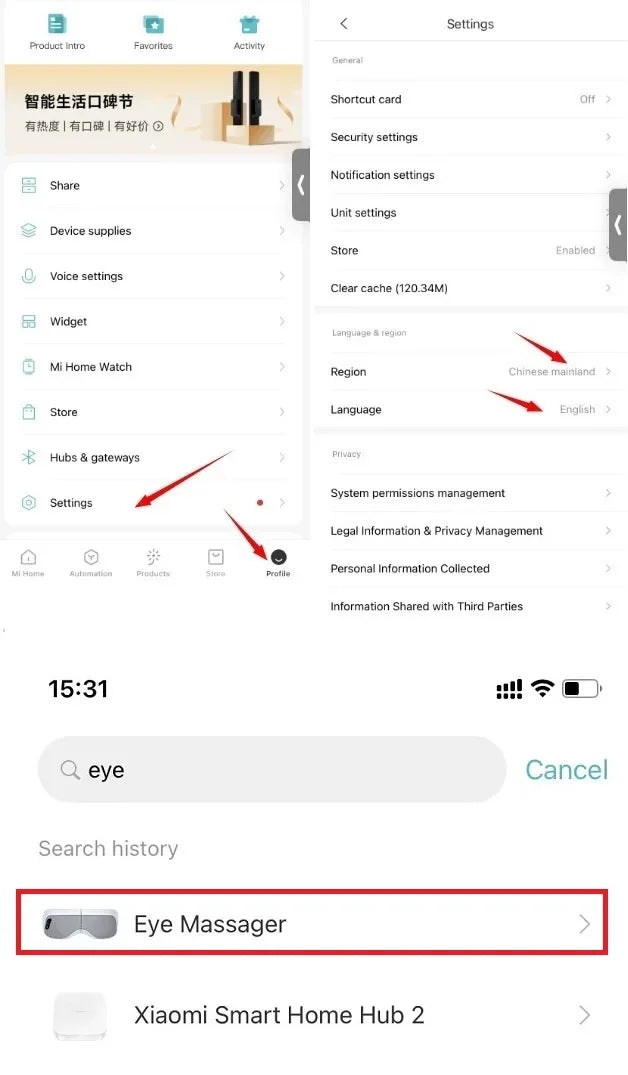 Xiaomi Mijia Smart Eye Massager Hot Compress Zone Massage Relieve Fatigue Eye Care Instrument Work With Mi Home App