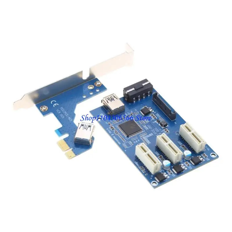 02DD PCIe 1 to 3 Riser Card, Pcie Splitter 1 to 3 PCI Riser Card, 3 Risers into 1 PCI Card, PCIe Multiplier Risers 1X to 1X