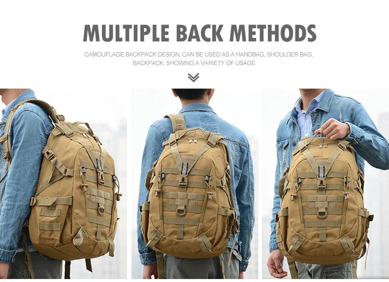 Military Tactical Backpack for Men and Women 35L Army 3 Days Assault Pack Bag Large Rucksack with Molle System