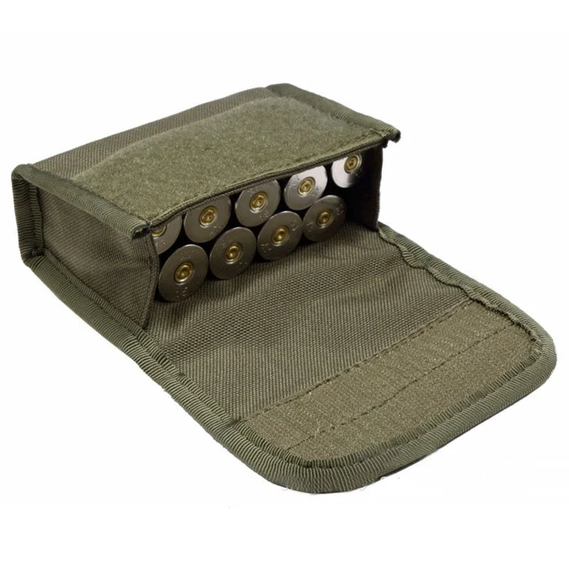 Tactical 10 Round Shotgun Shotshell Reload Holder for 12 Gauge/20G Molle Pouch Ammo Round Cartridge Holder Gun Accessories