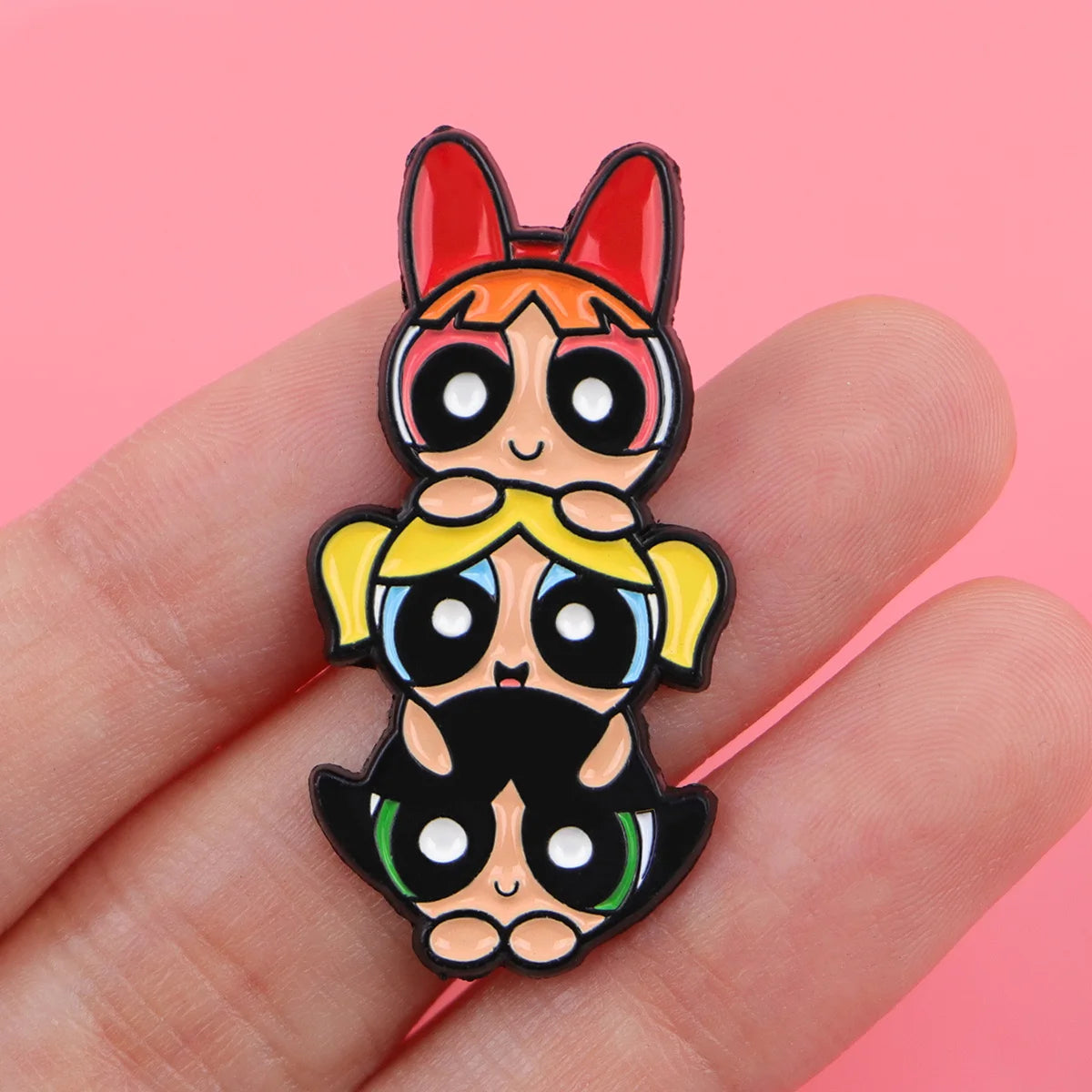 Cool Pink Cartoon Girls Women Brooches on Clothes Lapel Pins for Backpack Decorative Enamel Pin Bags Badges Jewelry Accessories