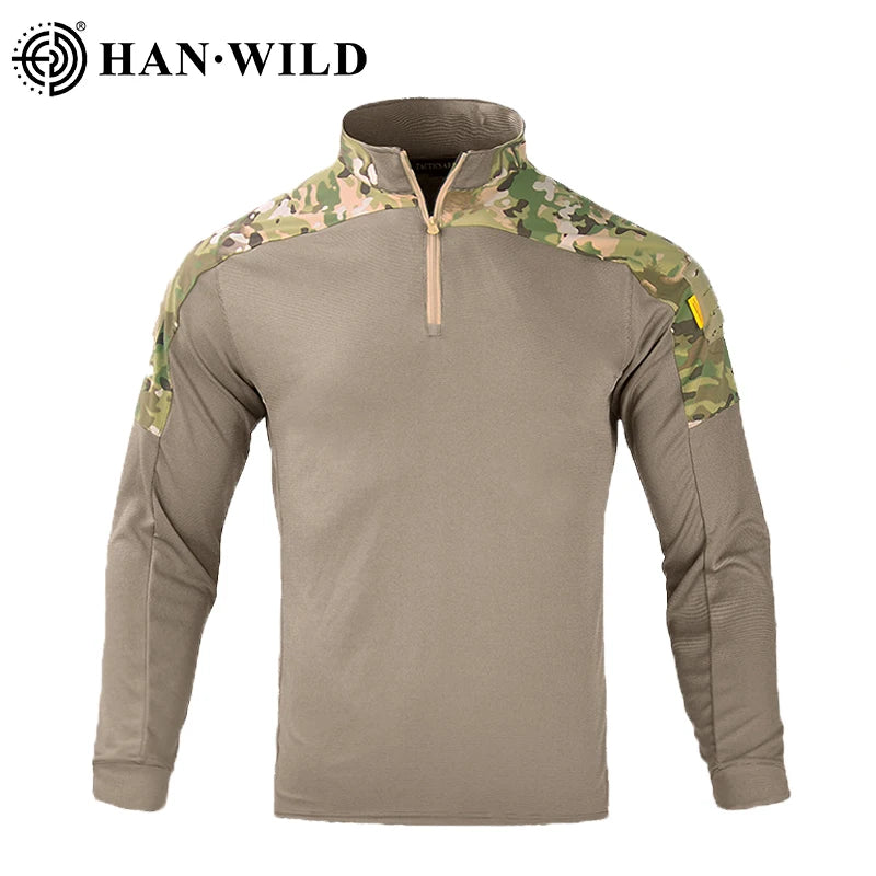Tactical Shirts for Men Quick Drying Shirt Summer Outdoor Sports Camping T Shirt Military Hiking Breathable Hiking Long Sleeve