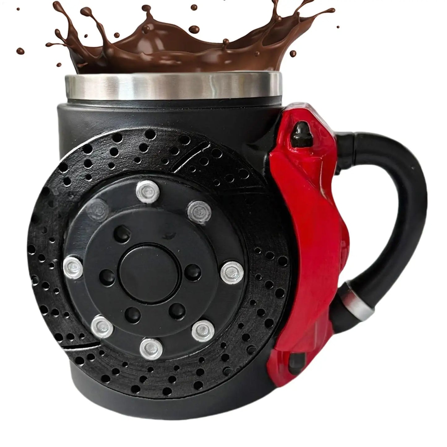 Ergonomic Funny Brake Pad Design Mug with Handle Cool Cup for Kids Father's Day Christmas Friends Work Coworker Birthday