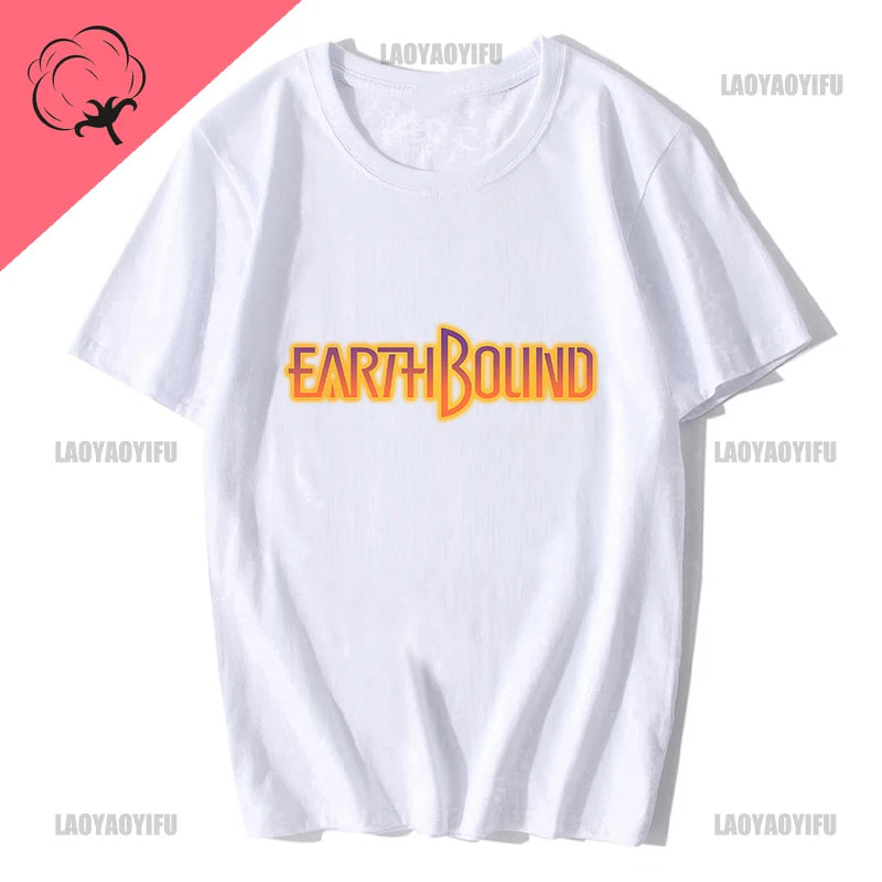 Heroes Man's TShirt Mother Earthbound Game Crewneck Tops Fabric T Shirt Funny Cotton Gift Idea  Fashion Short Sleeve Clothing