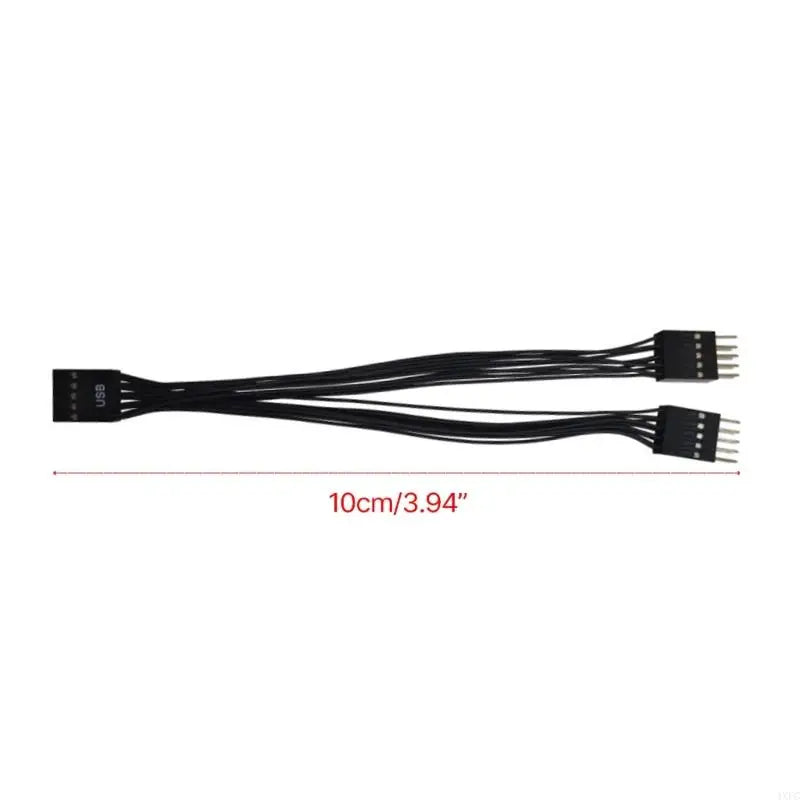 17cm Motherboard USB 2.0 Cable USB2.0 Header Extension Cord 9Pin 1 Female To 2 Male Y Splitter Adapter Shielded Cable