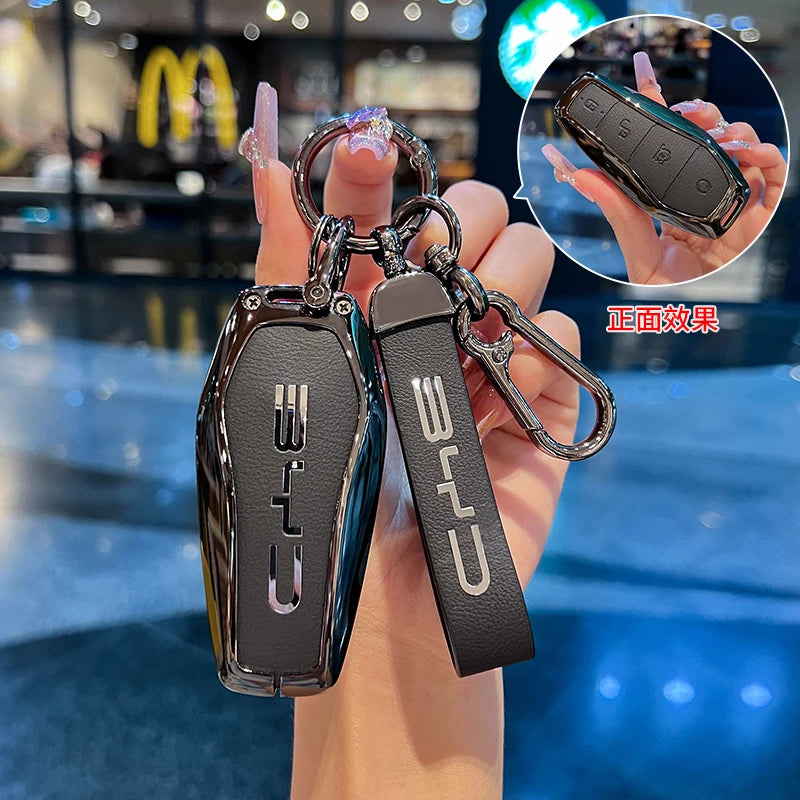 Car Accessories Key Case Holder Cover Buckle For BYD Atto 3 Han EV Dolphin Durable Second Song Pro Tang Dm QIn PLUS MAX Yuan