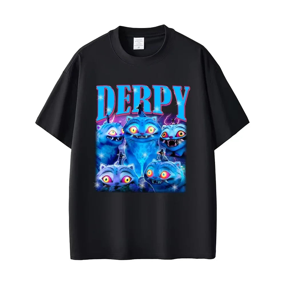 Movie KPop Demon Hunters T-shirt Rumi Mira Zoey T Shirts Saja Boys Tshirt Derpy Tiger T-shirts Men Women Fashion Casual T Shirt