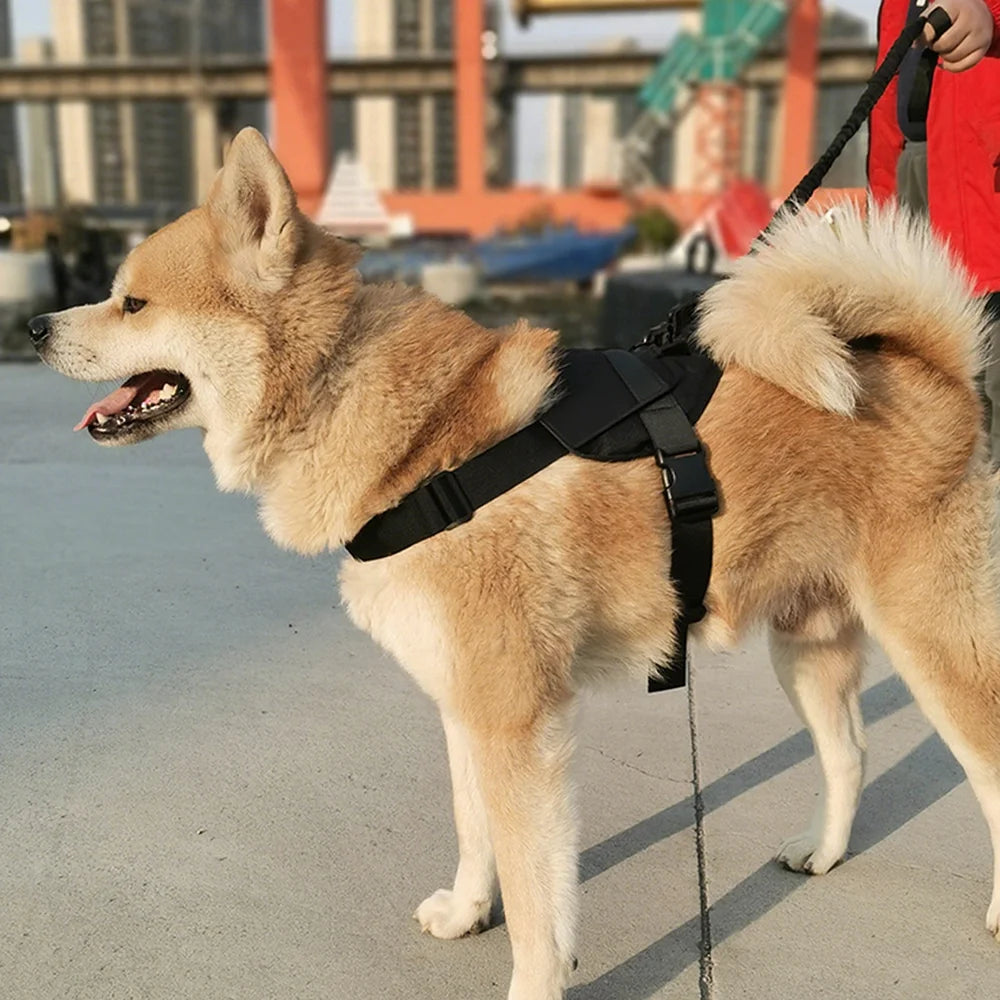 Tactical dog harness patrol harness service dog vest military dog vest working dog vest with handles suitable for large dogs
