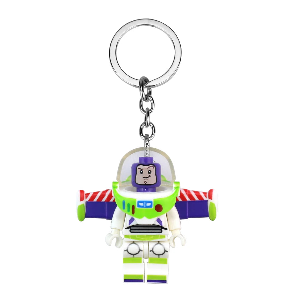 12 Style Marvel Deadpool & Wolverine Keychain Superhero Creative Building Blocks Cartoon Pendant Bag Keychain Accessories Fans