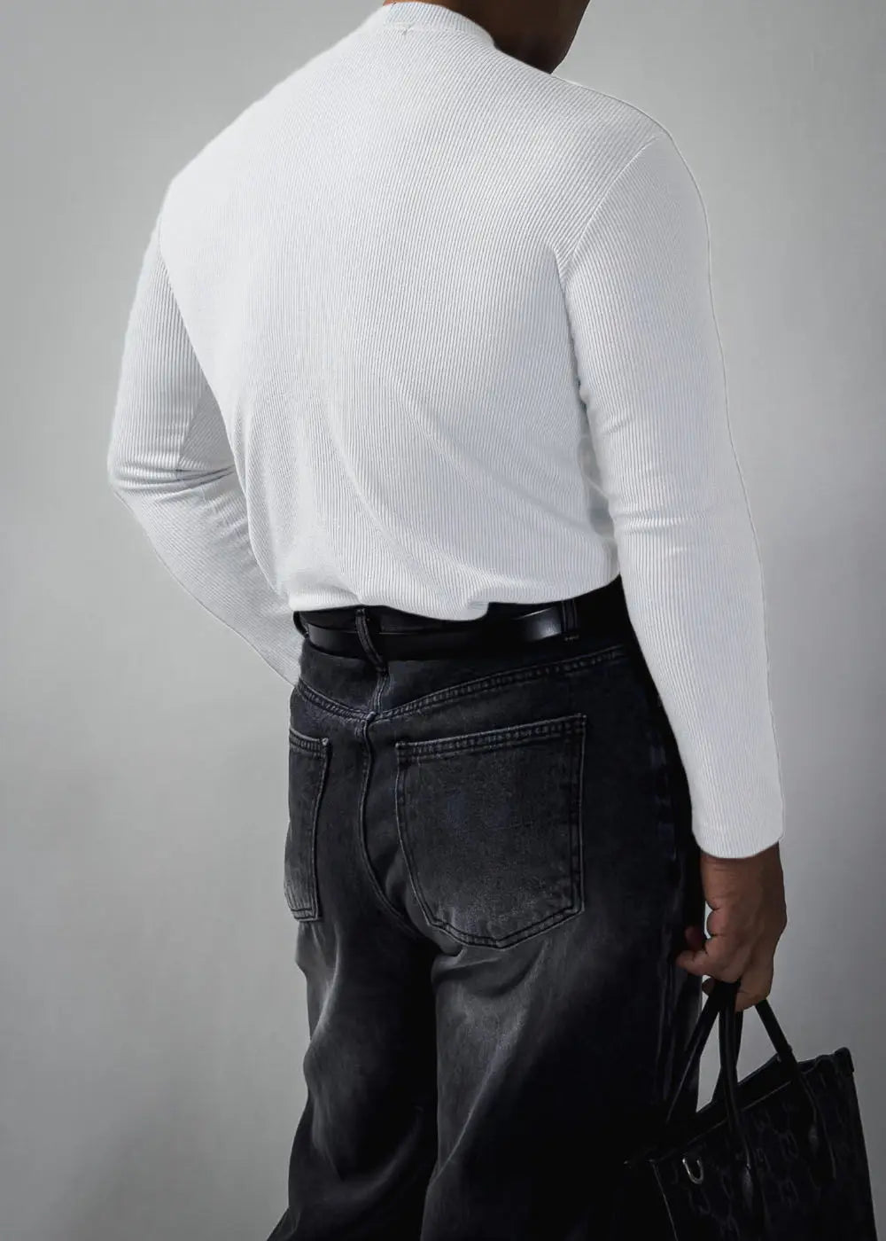 Fitness T-shirt Men's Clothes Spring Autumn Training Suit Threaded Turtleneck Slim Fit Sports Quick Dry Breathable Long Sleeves