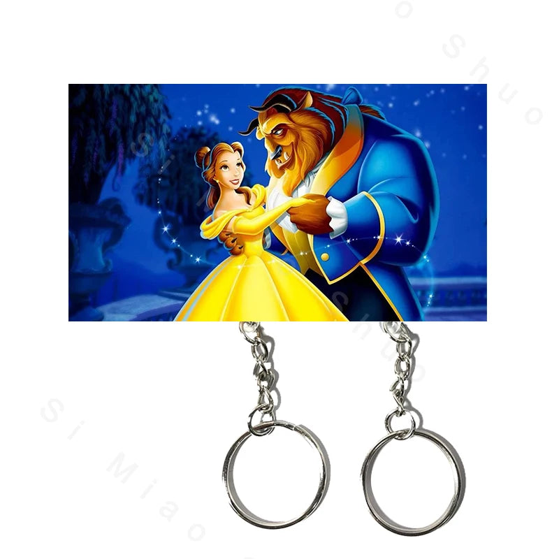 Key Holder Cute Couple Keychain Hanger Wall Home Decor Keyring Pendant Acrylic Nomagnetic Refrigerator Sticker Key Storager Gift