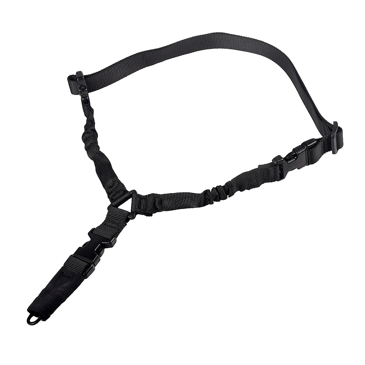 Tactical A-1 20mm Sling Swivel Adjustable 3 Point Bungee Gun Sling Airsoft Rifle Strapping Belt Hunting Shooting Accessories