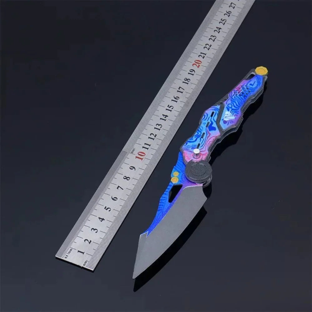 Tactical style decorative knife model, gift for boys, safe collection and stress relief, safe and unsharpened