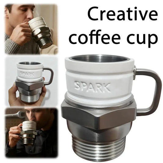 Spark Plug Mug, Engine Spark Plug Design, Novelty Coffee Mug, personalized automotive coffee mugs