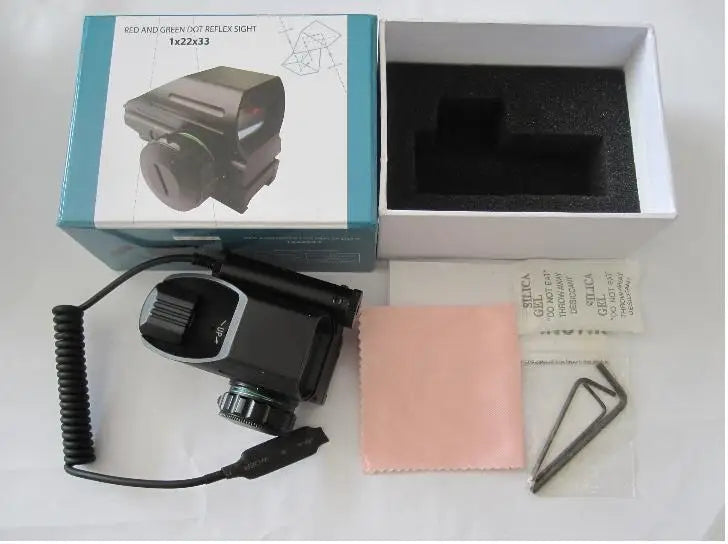 Tactical Reflex Sight Riflescope Red Green Laser Scope 4 Reticle Projected Dot Sight Scope Hunting Optics for 20mm Rail