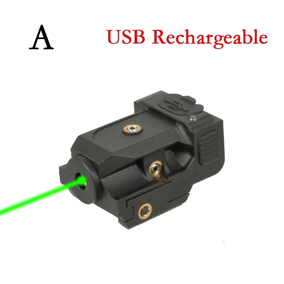Tactical USB Charging Handgun Red Green Dot Laser Sight Pistol Scope Fit 20mm Rail G17 G19 Taurus G2C Pistol Training Laser