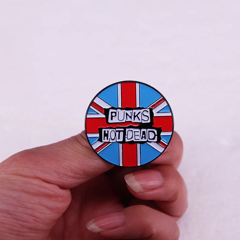 Punks album Button Pin punk music and fashion jewelry