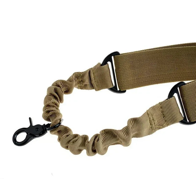 Tactical Single Point Gun Sling Shoulder Strap Rifle Rope Belt with Metal Buckle Shotgun Hunting AR 15 Accessories Airsoft Gear