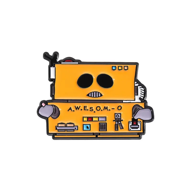 Classic Cartoon Movie Walle Eve Robot Enamel Pins for Backpack Bag Metal Brooch Badges Gifts for Fans Collection