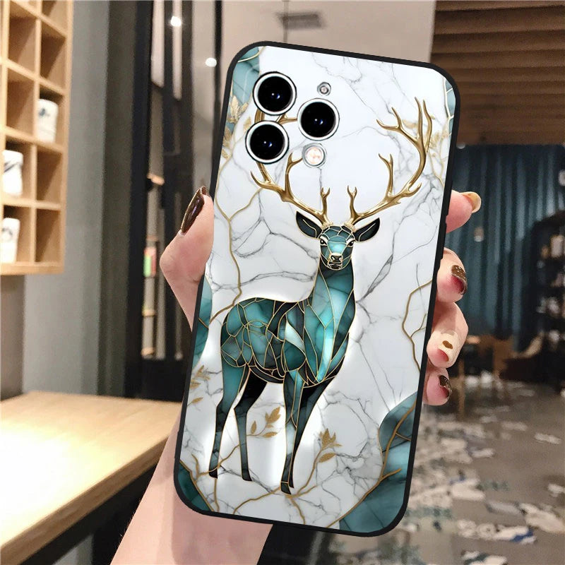 Hunting Deer Phone Case For iphone 17 Pro Max Air 16 15 14 13 Pro Max 15 16 Pro 15Plus