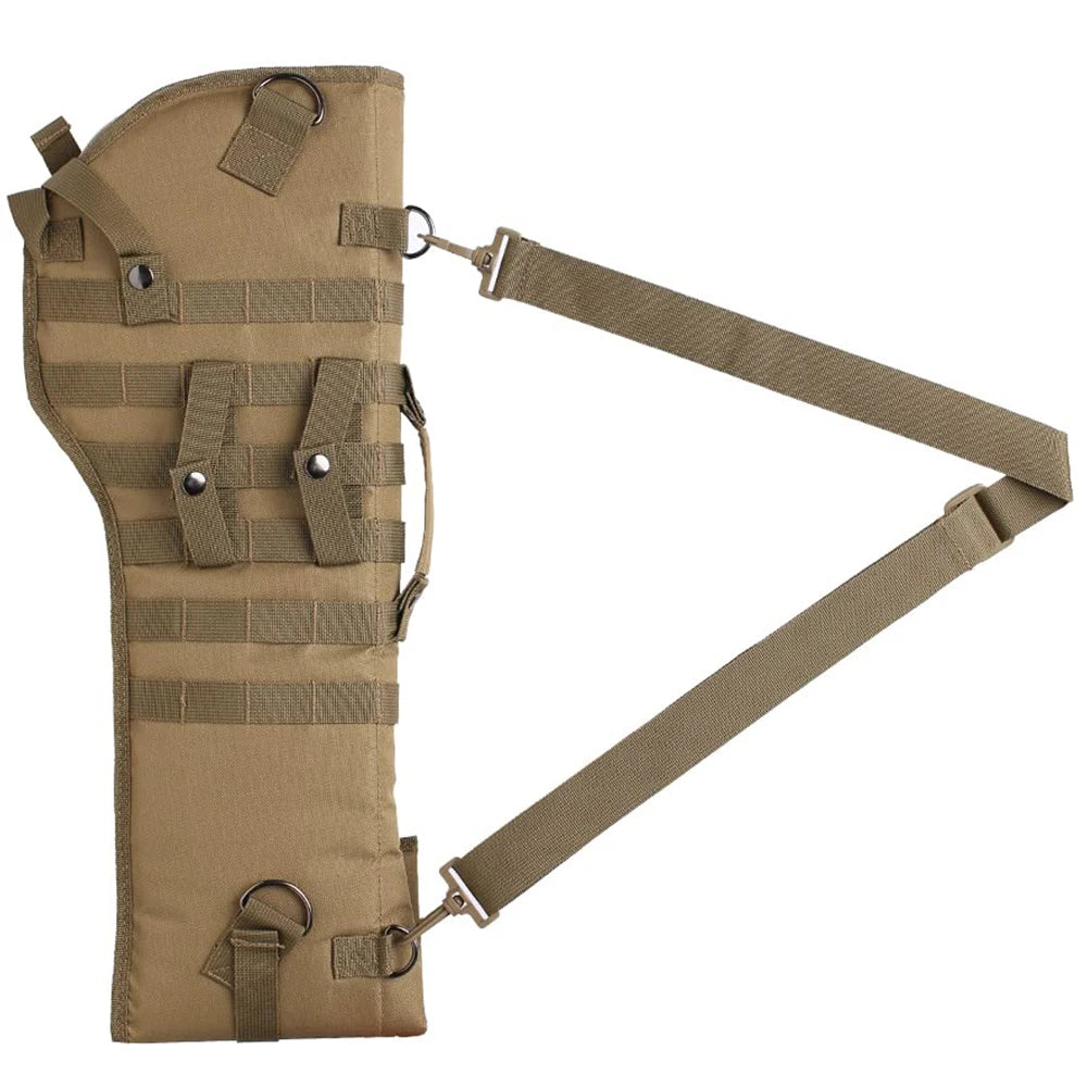 Tactical Rifle Scabbard Padded Shotgun Holster & Open-Top Sling Bag with Adjustable Shoulder Strap for Quick-Draw Carry