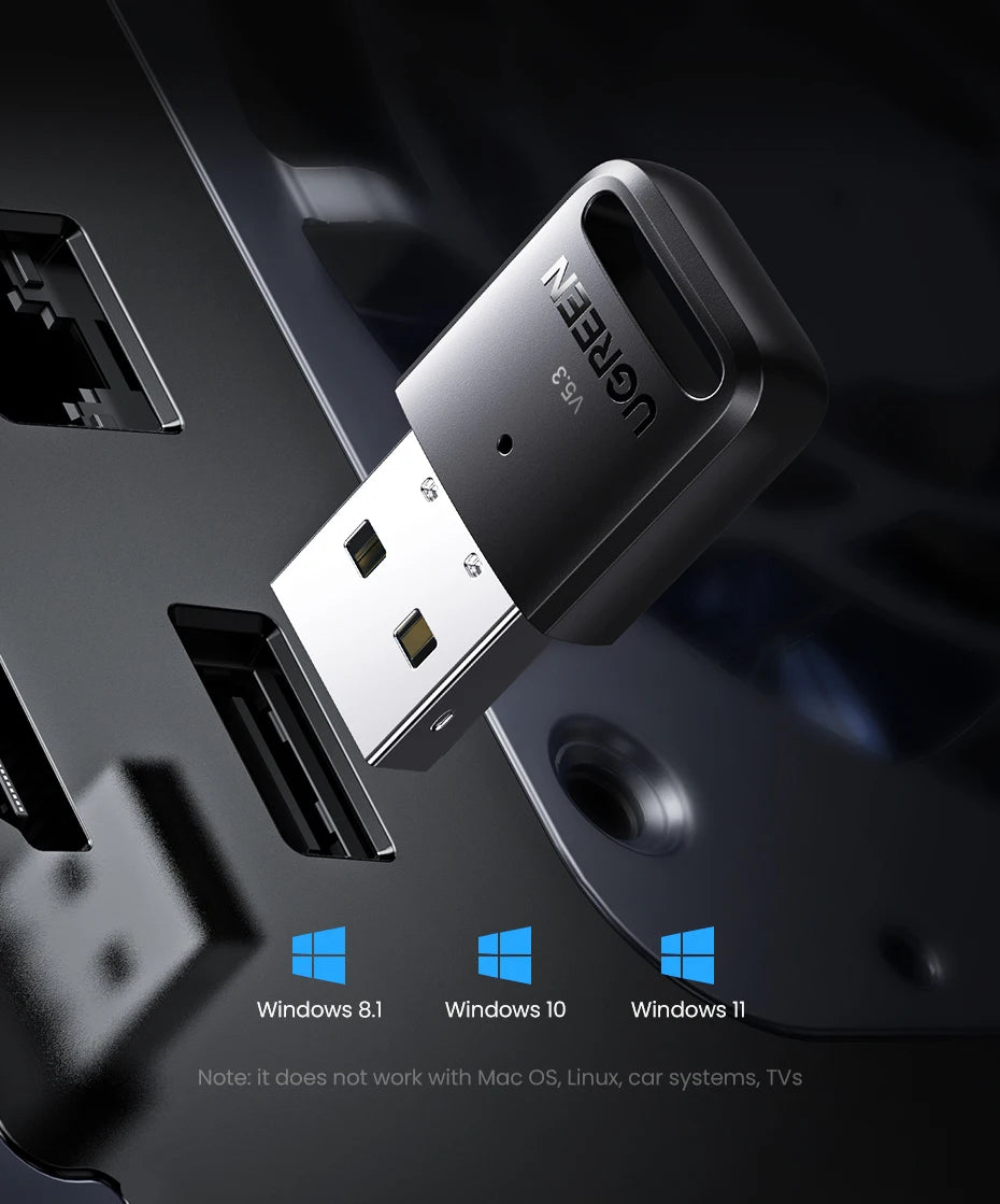 UGREEN 2 in 1 USB Bluetooth 5.4 Dongle Adapter for PC Speaker Wireless Mouse Music Audio Receiver Transmitter Bluetooth 5.0