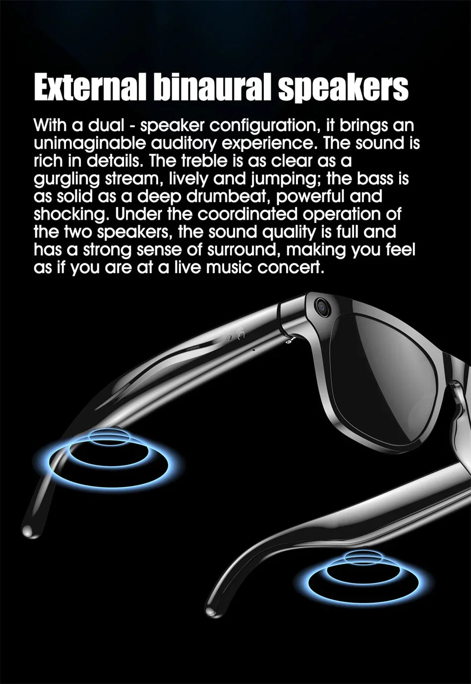 Xiaomi 4K HD AI Smart Glasses Chat GPT 100MP Camera Bluetooth Call 260Mah Battery Voice Assistant  Control Smart Glasses 2025