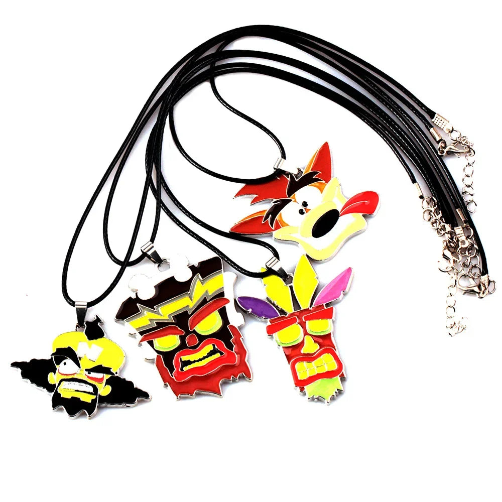 Crash Bandicoot Enamel Keychain for Men Women Cartoon Animal Metal Key Ring Holder Fans Car Bag Decor Jewelry Accessories Gift
