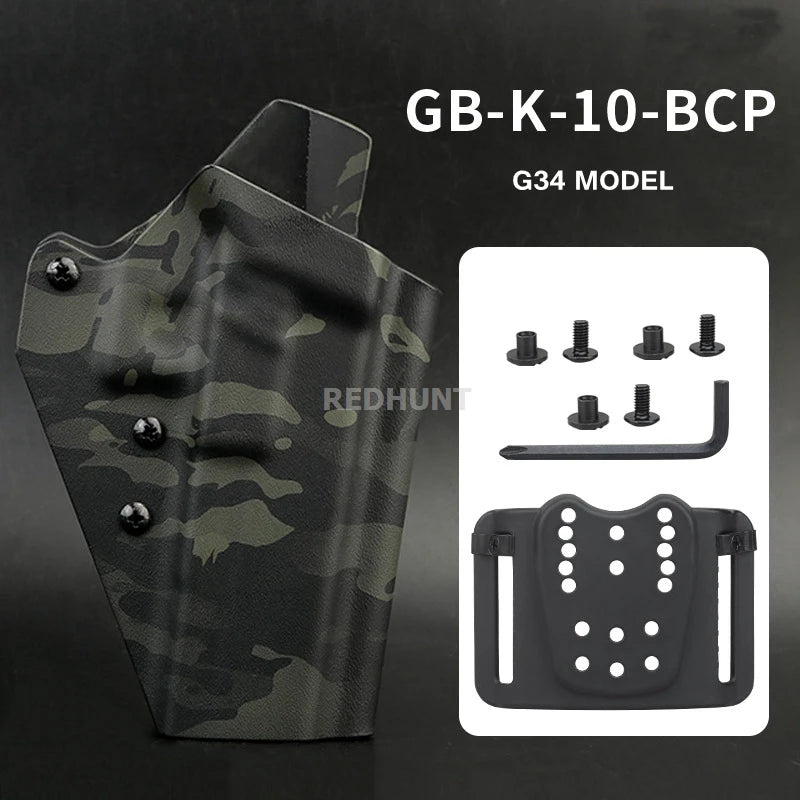 Hunting Gun Holster Kydex Pistol Case Light TLR-1 X400 X300 XC1 Bearing Waist Gun Bag for G17/19/19X/45/43/43X/20/29