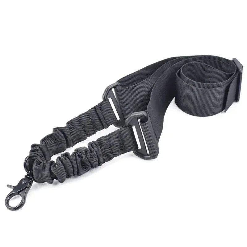 Tactical Single Point Gun Sling Shoulder Strap Rifle Rope Belt with Metal Buckle Shotgun Hunting AR 15 Accessories Airsoft Gear