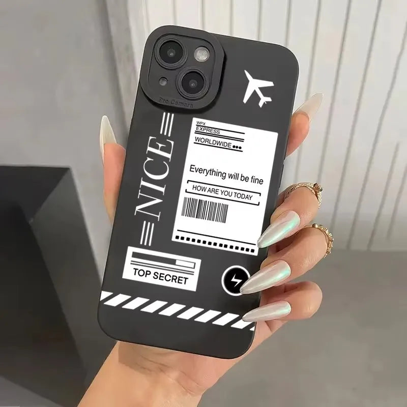 Travel-nspired Airplane Route Desian Case For Xiaomi Mi 11 Lite5G 14T 14 13T 13 12T 12 Poco X7 F5 X5 X3 X6 M6 F6 Pro Back Cover