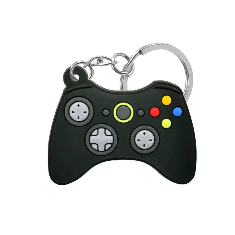 1PCS PVC Game Machine Keychain & Keyring Cute Gamepad Joystick Key Chain PS4 Game Console Jewelry Bag Car Hanging Accessories