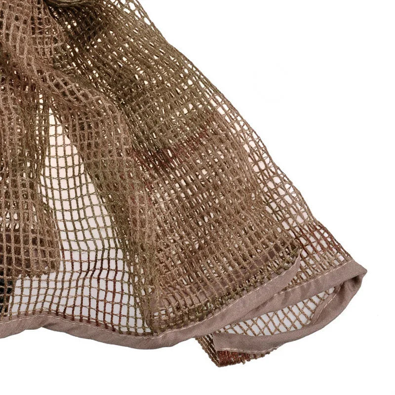 Tactical Mesh Breathbale Scarf Sniper Face Veil Camo Airsoft Hunting Cycling Hiking Neckerchief Mask Camouflage Outdoor Scarf
