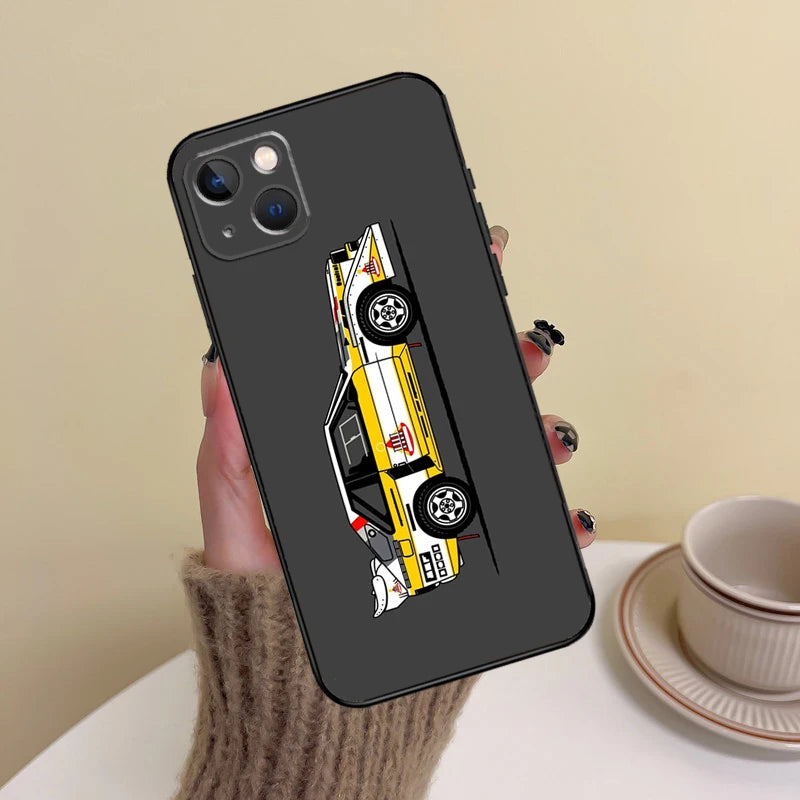 T16 Rally Car Phone Case For iPhone 11 15 12 13 14 16 Pro Max 7 8 Plus X XR XS Mas Shell Cover