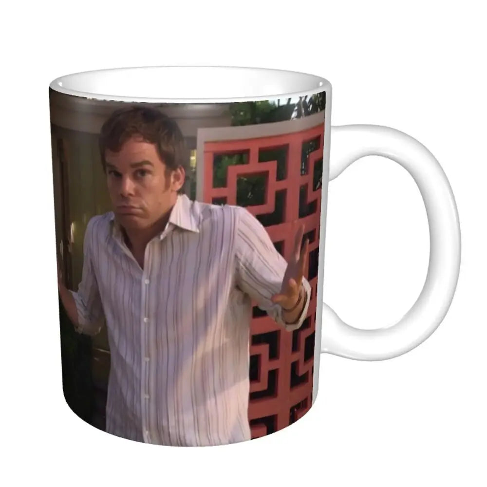 Customized Dexter Morgan Mugs DIY Movie Ceramic Milk Tea Coffee Cup
