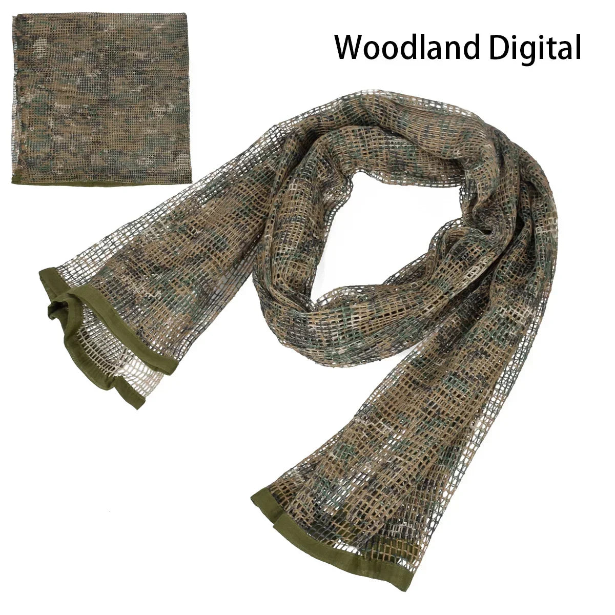 Tactical Camouflage Netting Mesh Net Camo Scarf for Outdoor Sport Hunting Shooting Wild Photography Sniper Camo Mesh Scarves