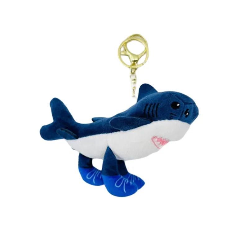Tungtung Sahur Brainrot Figurine Keychains Shark Tralalero Tralala Plush Keychain Ballerina Cappuccino Brr Patapim Keyrings Deco