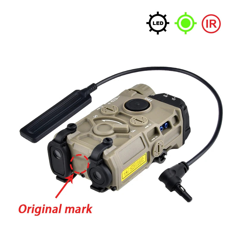 Tactical Nylon Eotec OGL Red Dot Blue Green IR Laser Indicator PEQ 15 OGL White Strobe Flashlight Airsoft Gun Rifle Accessory