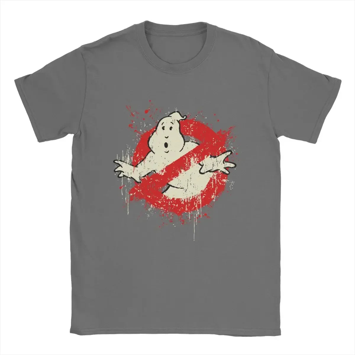 Classic Ghostbuster Movie Print T-Shirts Men Clothes 100% Cotton Summer Short Sleeve Loose Women Tees Harajuku Oversize T Shirt